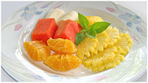 Mixed cut fruits - ផ្លែឈើគ្រប់មុខ