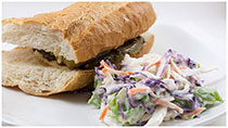 Grilled eggplant sandwich - សាន់វិចត្រប់វែងអាំង